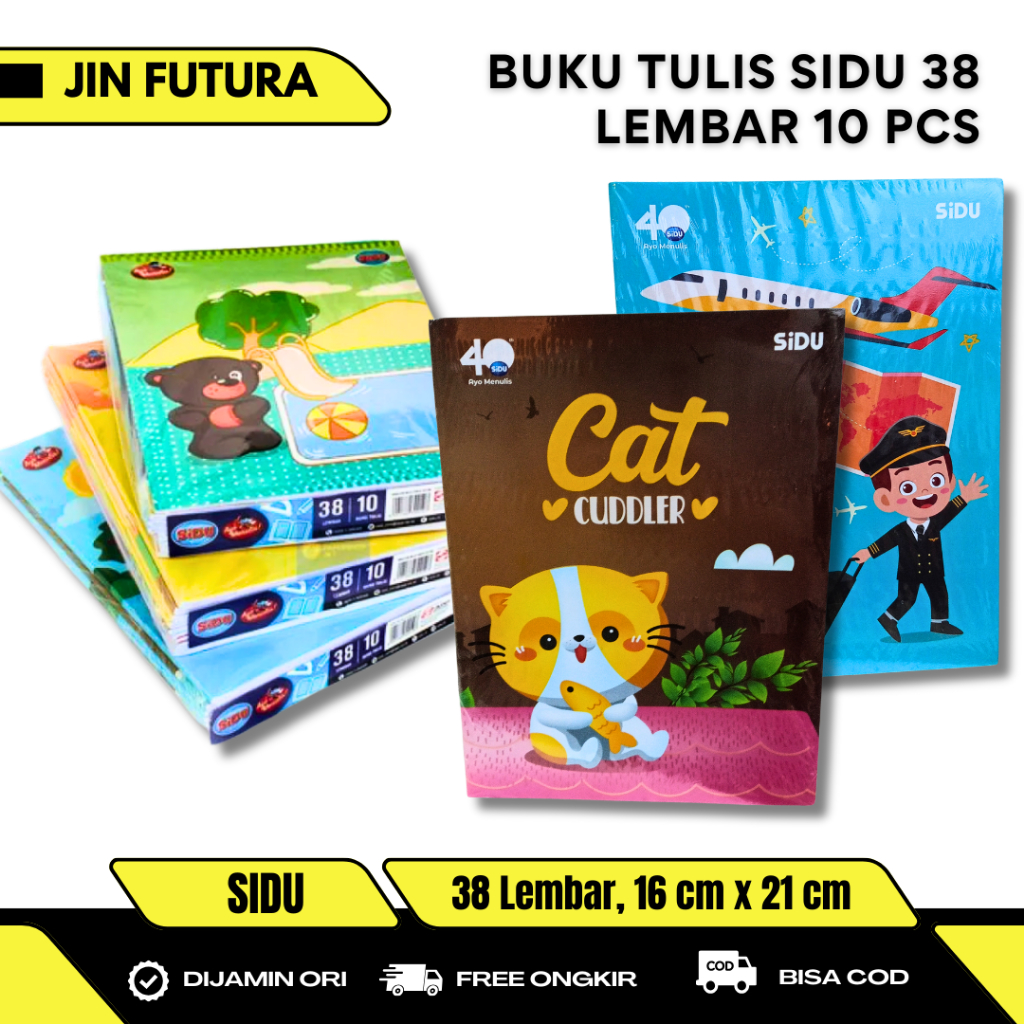 

(10 pcs) SIDU - Buku Tulis 38 58 Lembar Sidu 1 pack