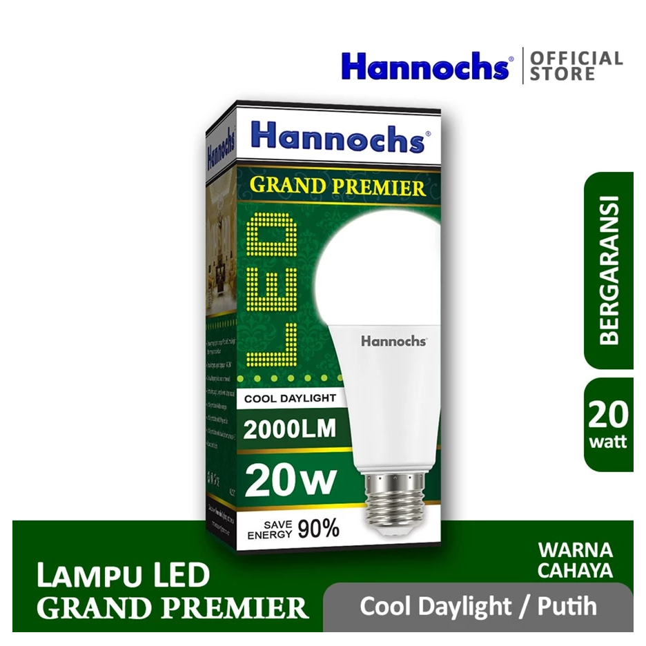 Hannochs Premier Bohlam LED 20 Watt / Bola Lampu 20 W Hannochs