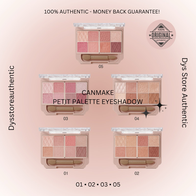 READY STOCK CANMAKE PETIT PALETTE EYESHADOW