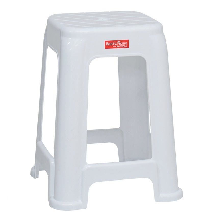 BasicHome By LionStar Kursi Bakso Bangku Baso Amana High Stool Chair Makan Segi Plastik Tebal