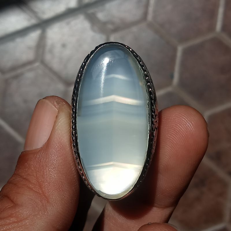 akik junjung derajat jumbo pelangi white Chalcedony Pacitan kristal clean HQ iris AGATE video by cha