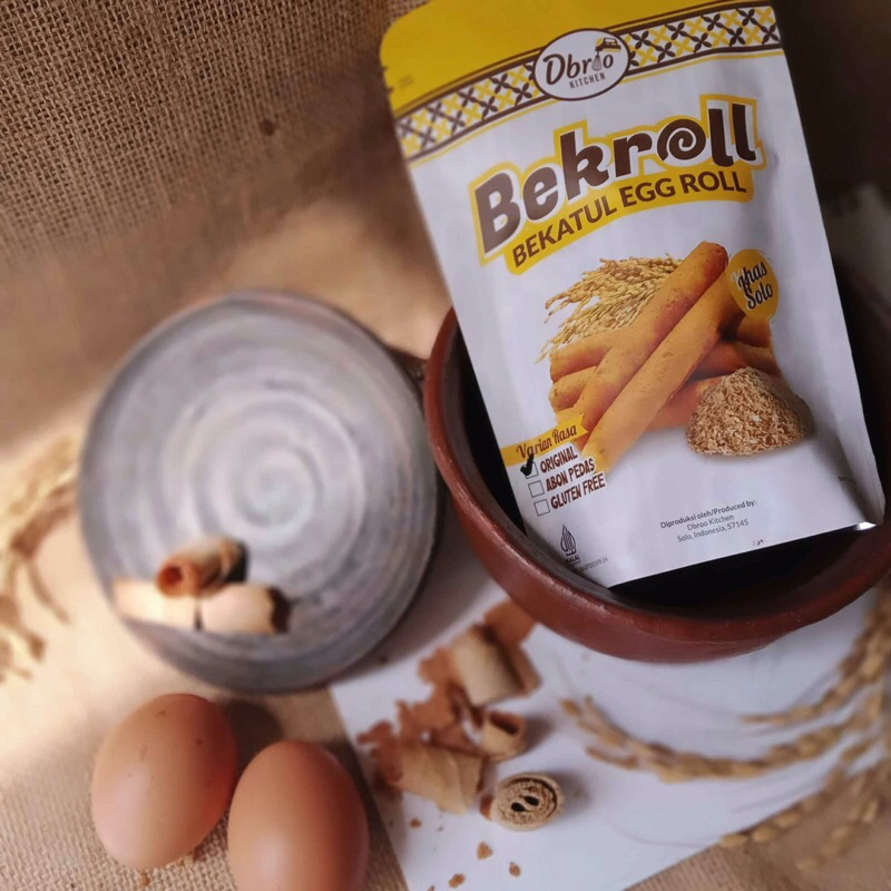 

Bekroll Bekatul Egg Roll 70gram