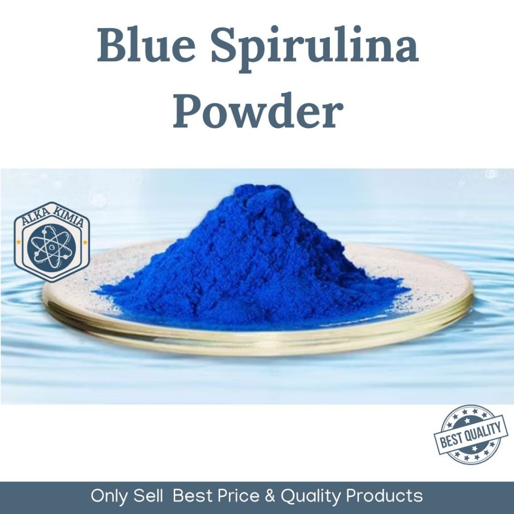 

Blue Spirulina Powder 50gr / Bubuk Spirulina Phycocyanin Biru Food Grade / Antioksidan Anti-inflamasi Pure Spirulina Blue