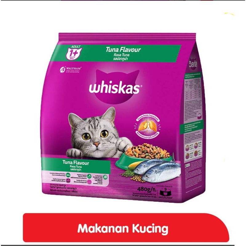 WHISKAS Dry Tuna 480gr
