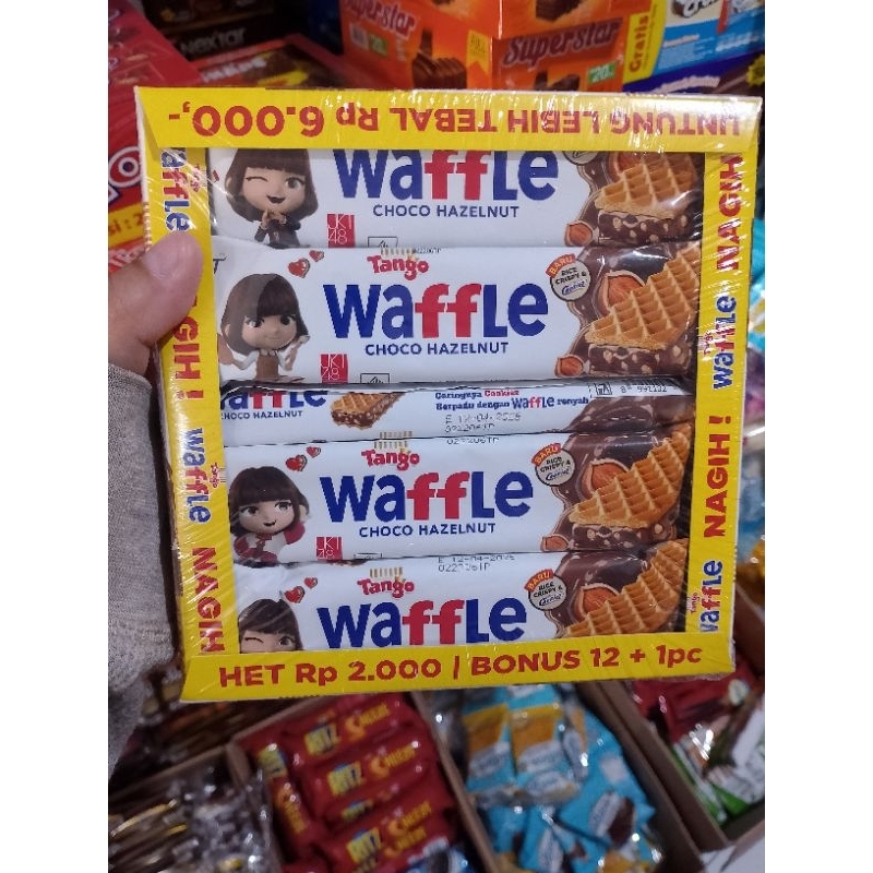 

Tango waffle kemasan 2000 waffle choco hazelnut | cookies cream | avocado 1box