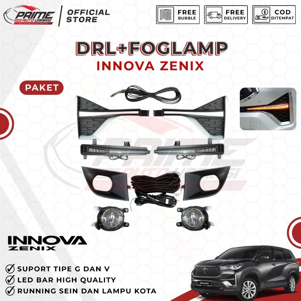 DRL FOGLAMP INNOVA ZENIX FOGLAMP INNOVA ZENIX FOG LAMP INNOVA ZENIX