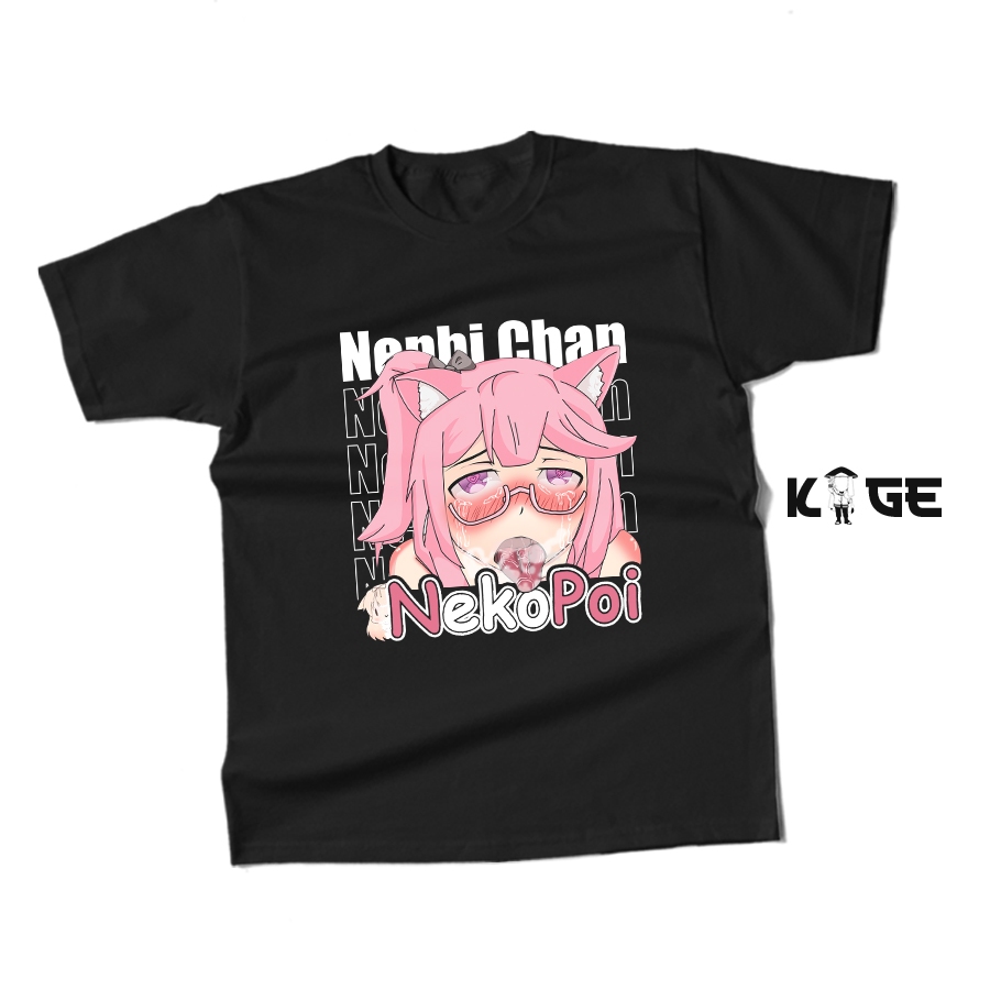 Kaos Pria Distro NEPHI CHAN NEKOPOI ANIME - Kaos Anime Murah / Kaos Cotton Combed 30s BERGAYA STORE