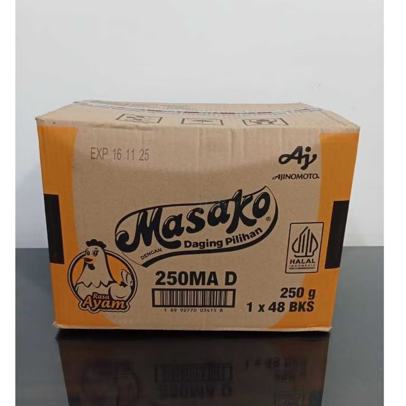 

Masako Bumbu Kaldu Ayam 250gr (1 Dus isi 48pcs)