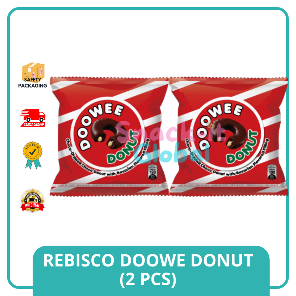 

Rebisco DOOWEE DONUT 60 gram isi 2 pcs