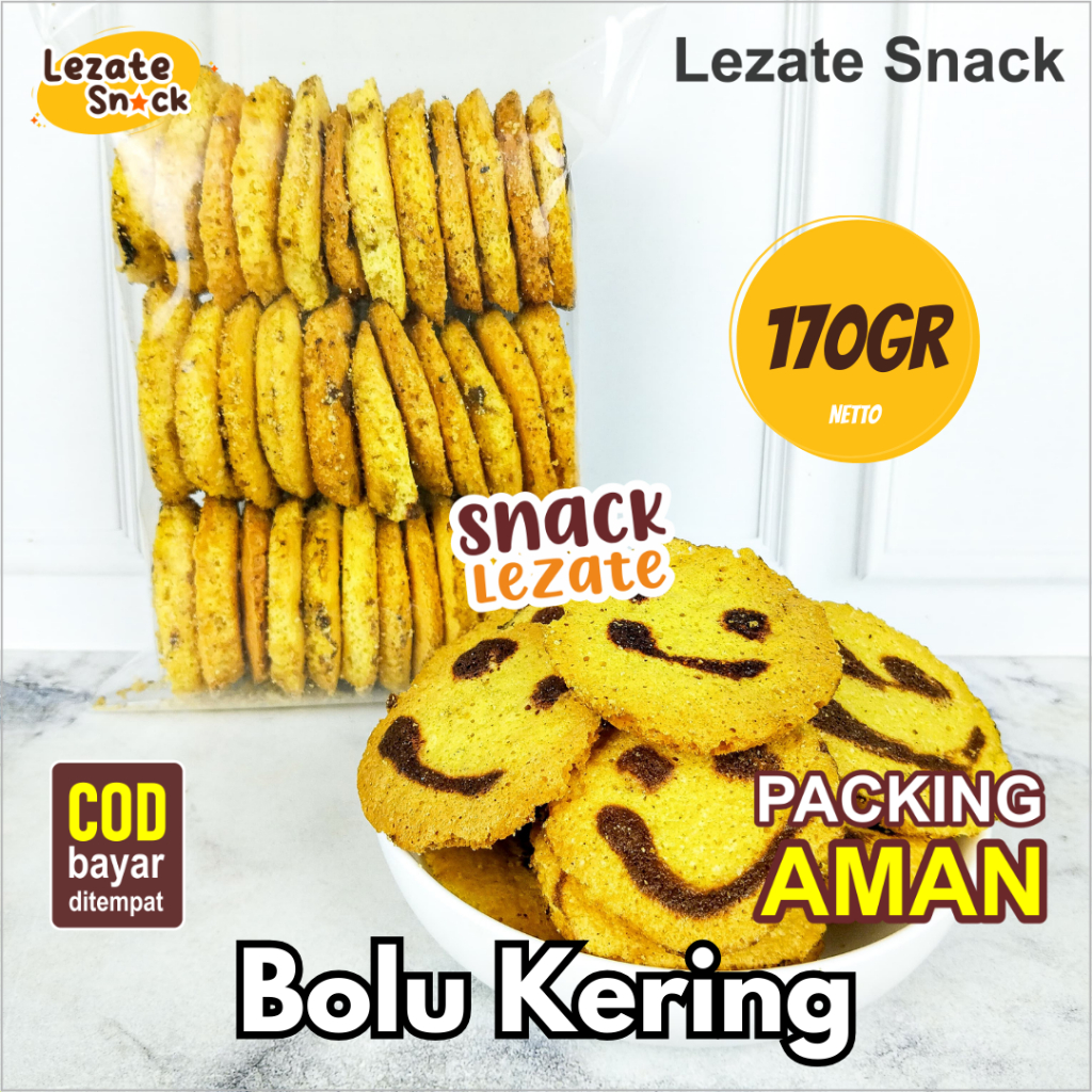 

Kue Bolu Senyum Kering Jadul 200gr Murah Enak Renyah / Roti Bolu Kering Mini Jadul Kue Panggang Kampung / Kue Cubit Kiloan Lezate Snack LEZATE SNACK