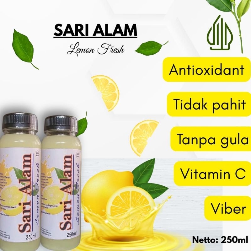 

Sari lemon - Sari alam Diet Detox - Sari Lemon Diet Lemon - 250ml