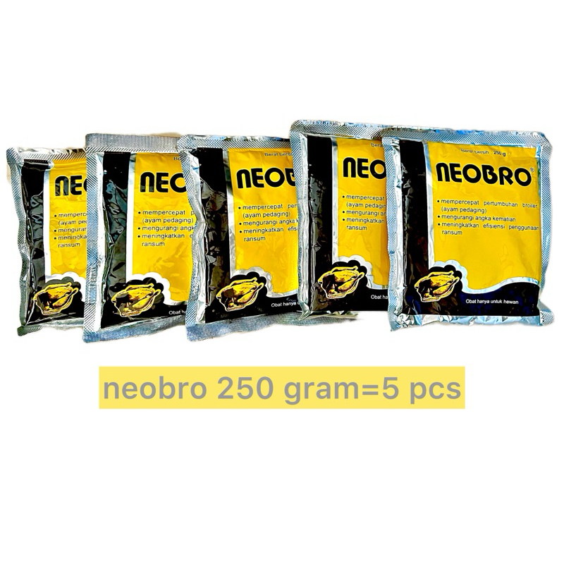 paket neobro 250 gram=5 pcs