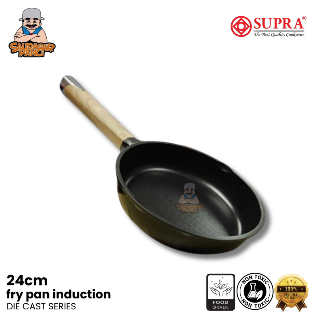 SUPRA  Fry pan 24cm Die cast induction granite nonstick series / fry pan anti lengket supra