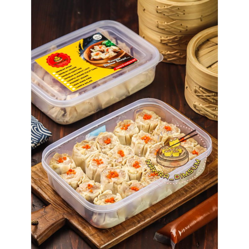 

Dimsum Frozen Halal 20pcs Nawra – Dimsum Ayam Udang Premium - Tanpa Pengawet