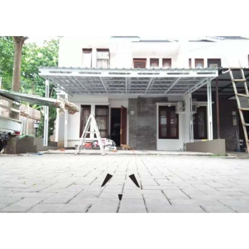 garasi baja ringan atap spandek