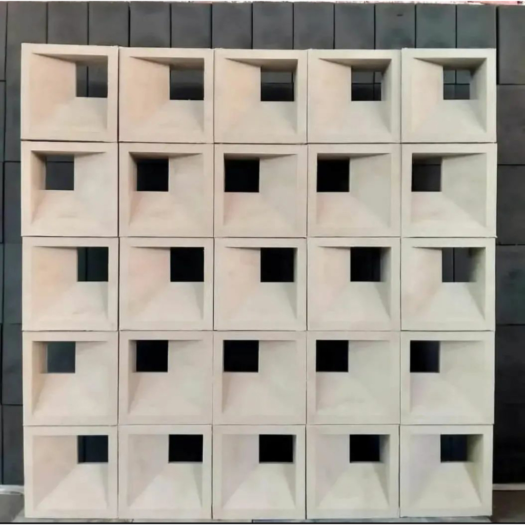 Roster Beton / Roster Beton Modern / Roster Beton Putih Motif Komando