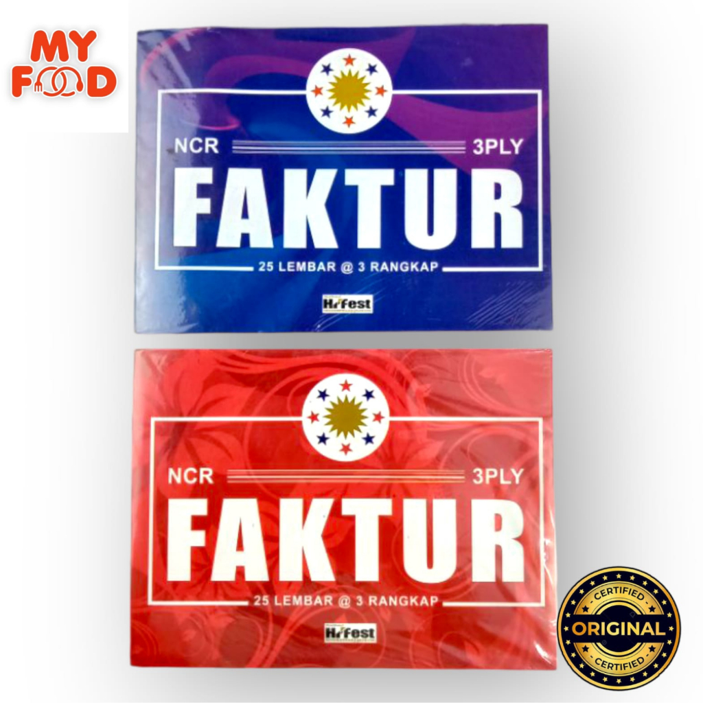 

Buku Faktur 3 Rangkap Hi-fest 25 Lembar - [Myfoodofficial]