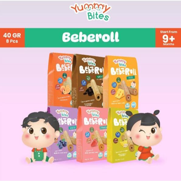 PROMOO CHASSE Yummy Bites BebeRoll 40gr - Snack Bayi - Camilan Bayi chasee promo camilan bayi