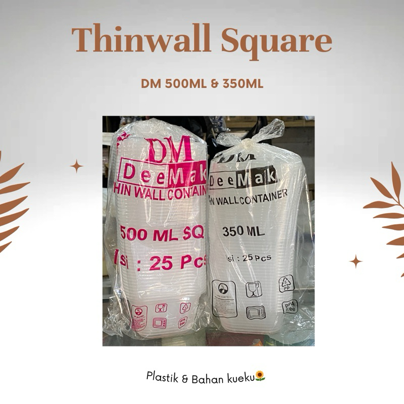thinwall DM SQUARE SQ 350ml, 500ml SQ