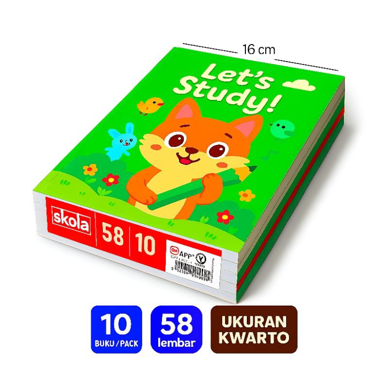 

Buku Tulis SIDU Skola 58 Lembar - 1 Pack Isi 10 Buku | Motif Random Kekinian | Original SIDU & Termurah di Shopee!