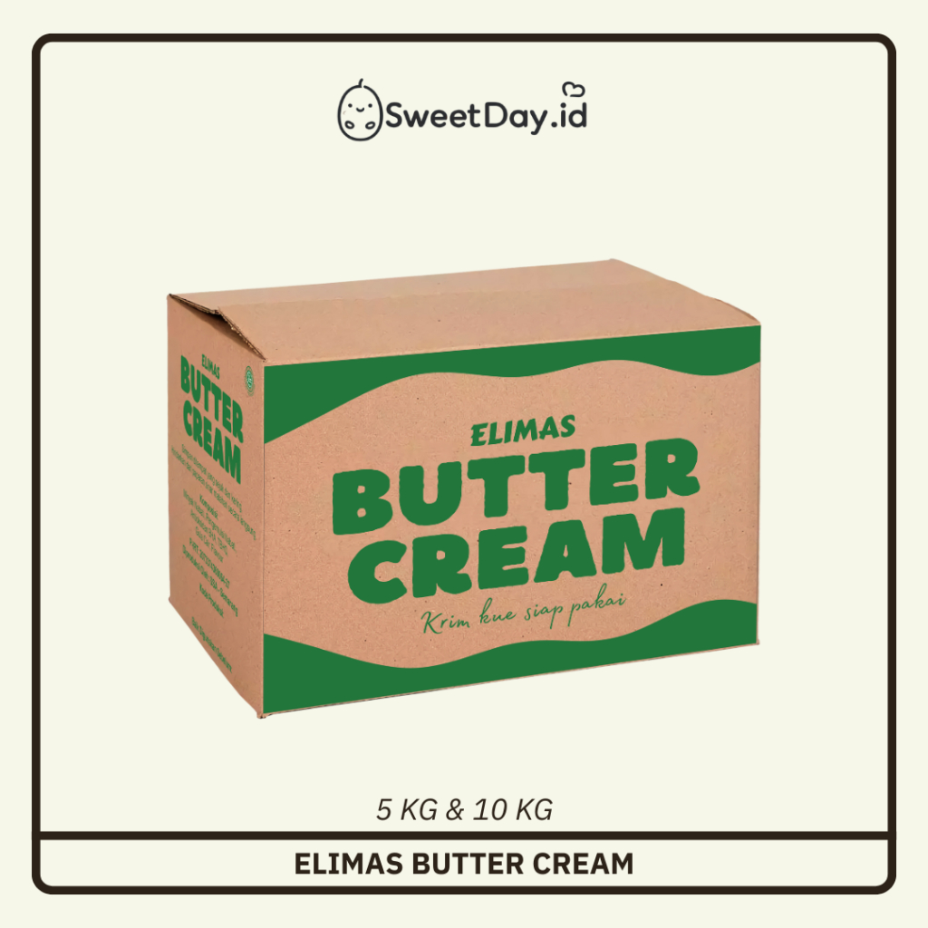 

BUTTER CREAM ELIMAS 5 KG KRIM DEKORASI KUE SIAP PAKAI