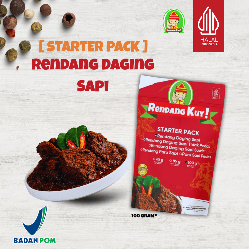 

Rendang Kuy! - Starterpack Rendang Daging Sapi 100 Gram
