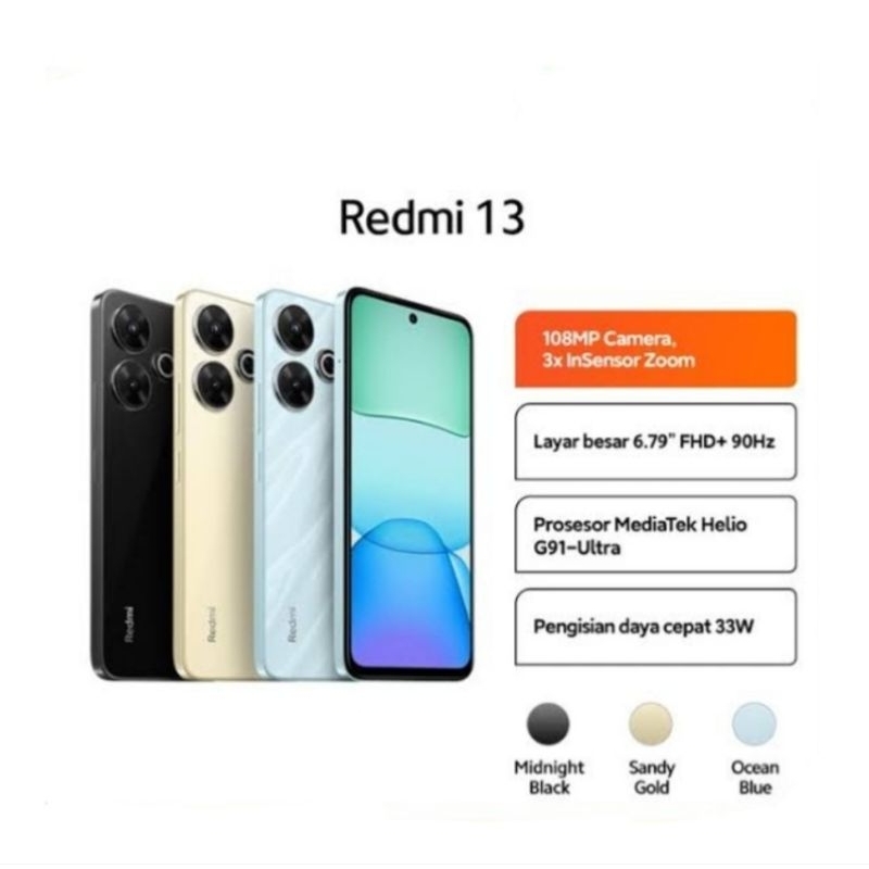 HP XIAOMI REDMI 13 8/256 GB - XIOMI MI 13 RAM 8GB ROM 256GB RESMI
