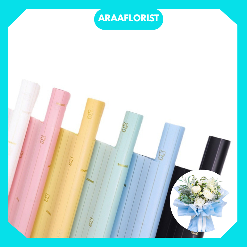 

KB057 Flower Wrapping Paper Cellophane Waterproof Kertas Kado/ Kertas Buket Bunga