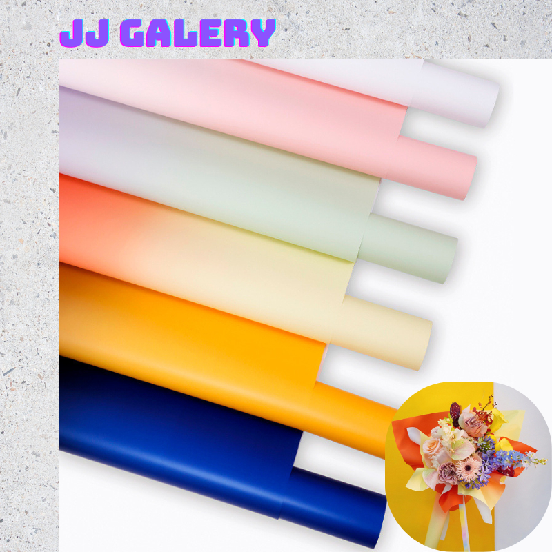 

Isi Isi 20 LEMBAR Kertas Buket Bunga Dua Warna Flower Wrapping Gradient Color Cellophane Waterproof KB033