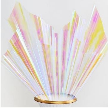 

Flower Wrapping Hologram Bouquet Bunga cellophane Transparant KB6045