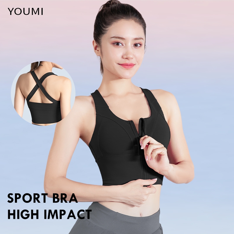 Braa Sport Anti Guncang Bra Pakaian Dalam Push Up Tank Top Bh Tanpa Kawat Tennis Baju Senam Olahraga