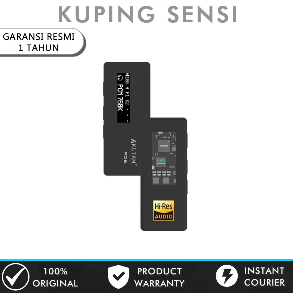 Akliam PD6 ES9039Q2M DAC Chip USB Type C to 3.5mm / 4.4mm Adapter