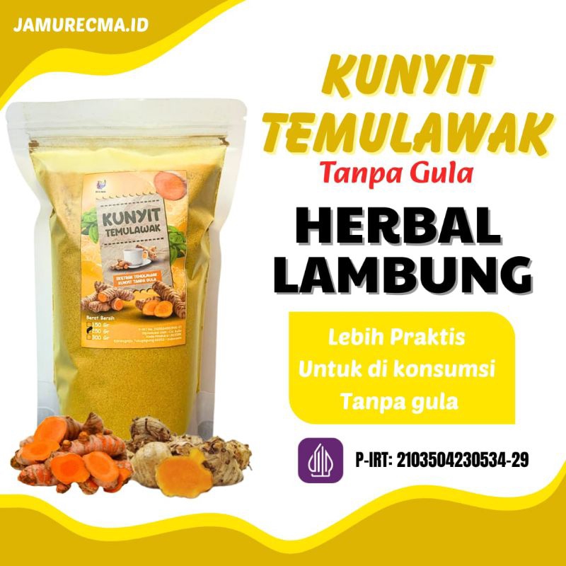 

KUNYIT TEMULAWAK INSTAN HERBAL LAMBUNG BUBUK MURNI 150G
