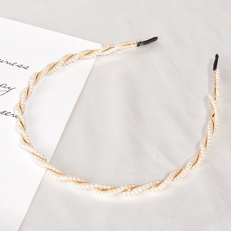 Bando Mutiara Korea Aksesoris Rambut Wanita Kekinian