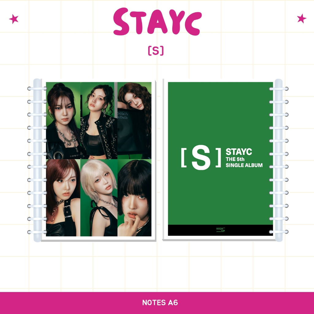 

A6 NOTES STAYC [S] BUKU NOTE NOTEBOOK KPOP UNOFFICIAL SUMIN SIEUN ISA SEEUN YOON J