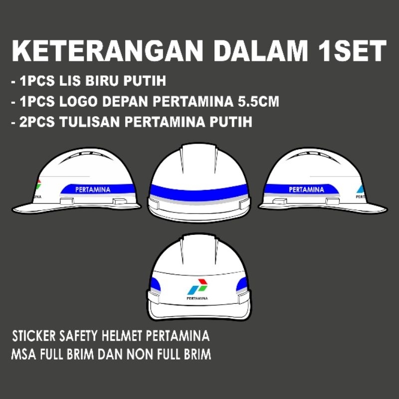 

Cutting Sticker Stiker Pertamina List biru 1set