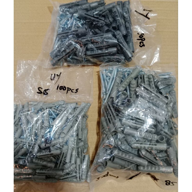 Fisher + Sekrup S6 S8 S10 / Fisher + Baut Harga Perbungkus