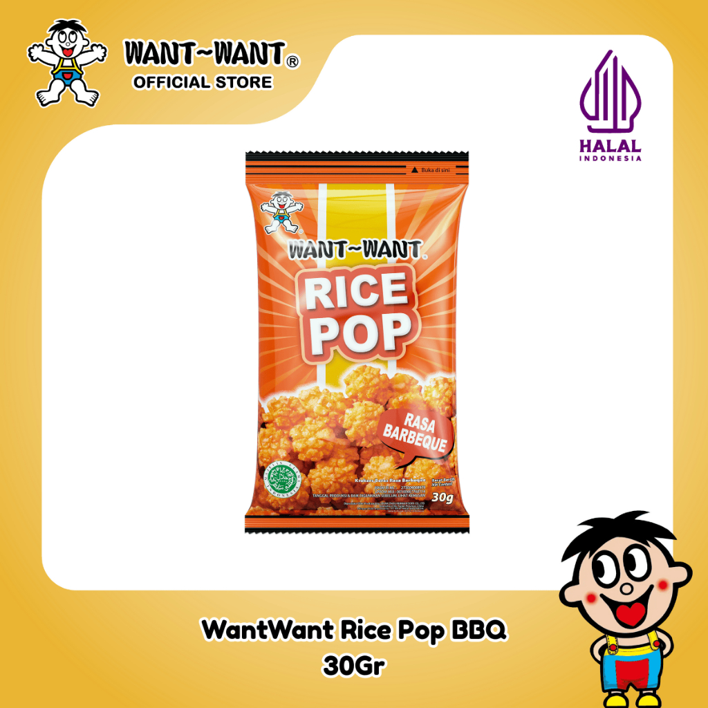 

Want Want Snack Beras Rice Pop Rasa Barbeque 30Gr | Rice Crackers
