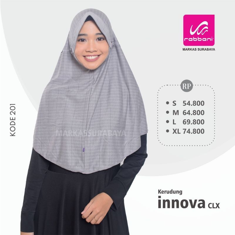 Kerudung Rabbani Innova CLX ORI Size S.M,L,XL
