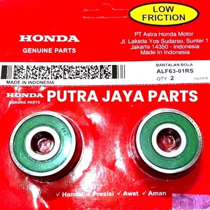 Bearing Laher Roda belakang 6301 2pcs Astrea Grand Supra fit supra x 125 legenda ORIGINAL