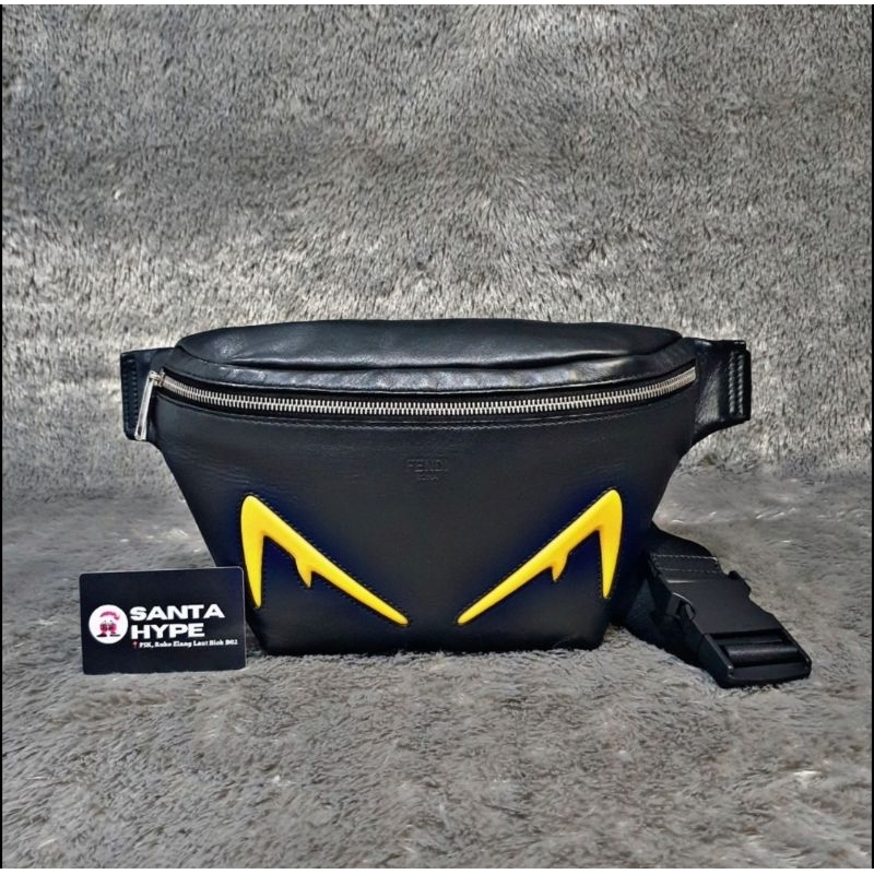 Fendi Monster Eye Leather Waistbag
