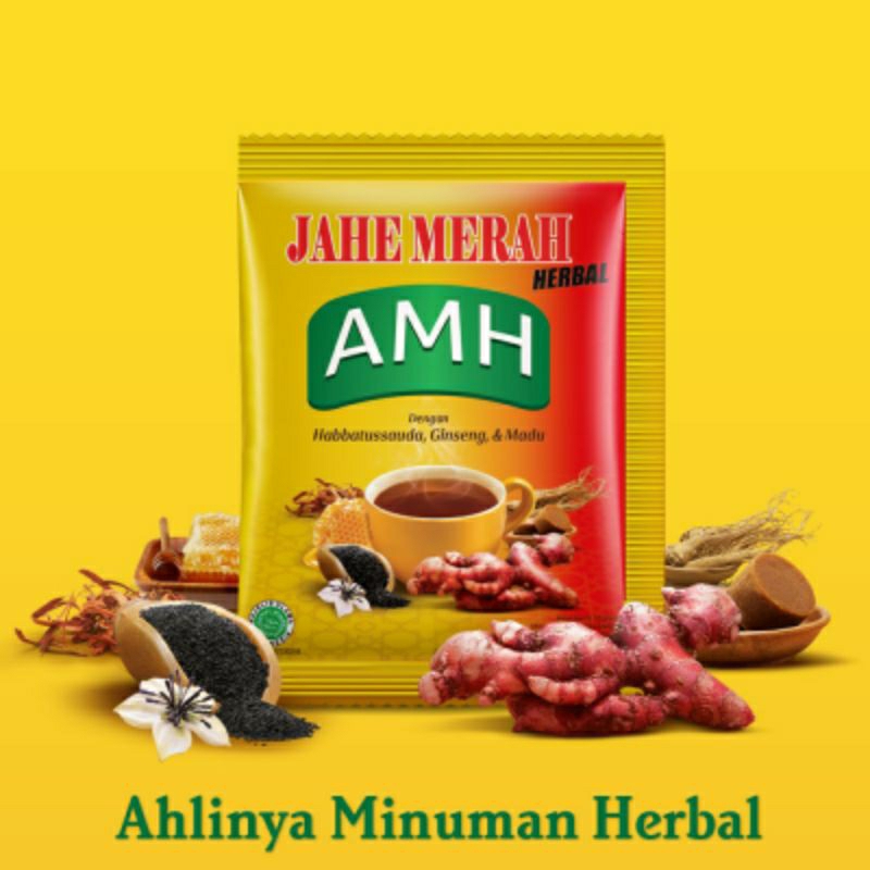 

Jahe Merah AMH Isi 10 Sachet-Sembakoku Semarang