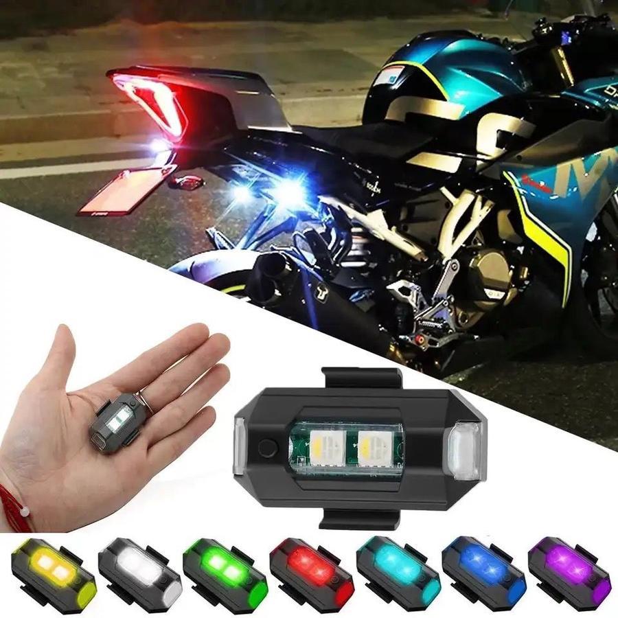 Lampu Kedip Pesawat RGB Lampu Strobo Mobil Sepeda Motor LED RGB