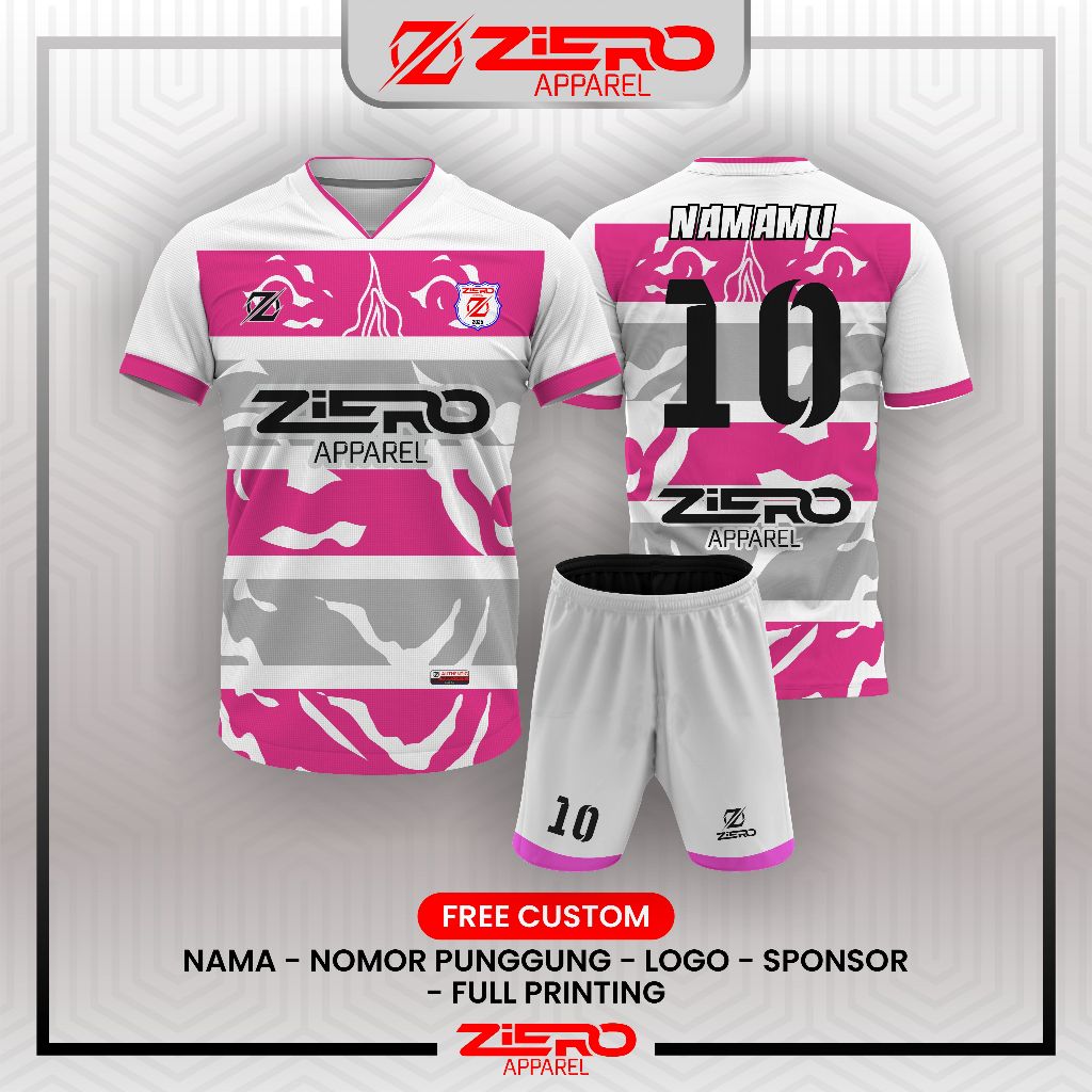 JERSEY FUTSAL PRINTING / JERSEY CUSTOM / JERSEY CUSTOM SATUAN / JERSEY PINKLADY