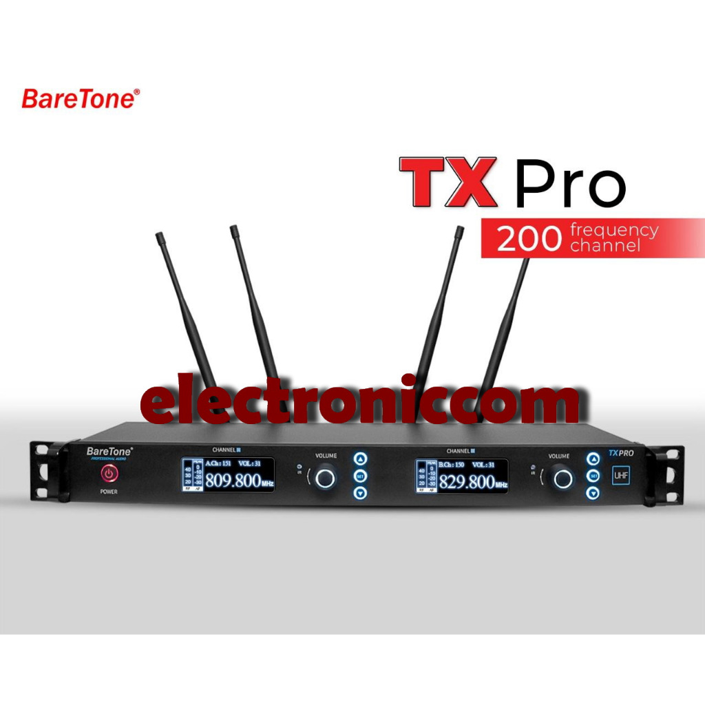 Mic Wireless Baretone Txpro / Tx Pro / TXpro Hadnheld Free Koper Original Baretone