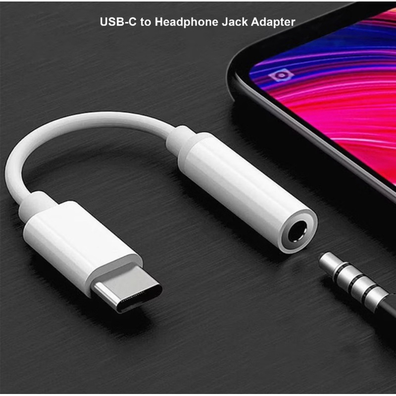 Type-C / Lightning Converter Headset Audio to Jack / Earphone Adapter Audio To Aux