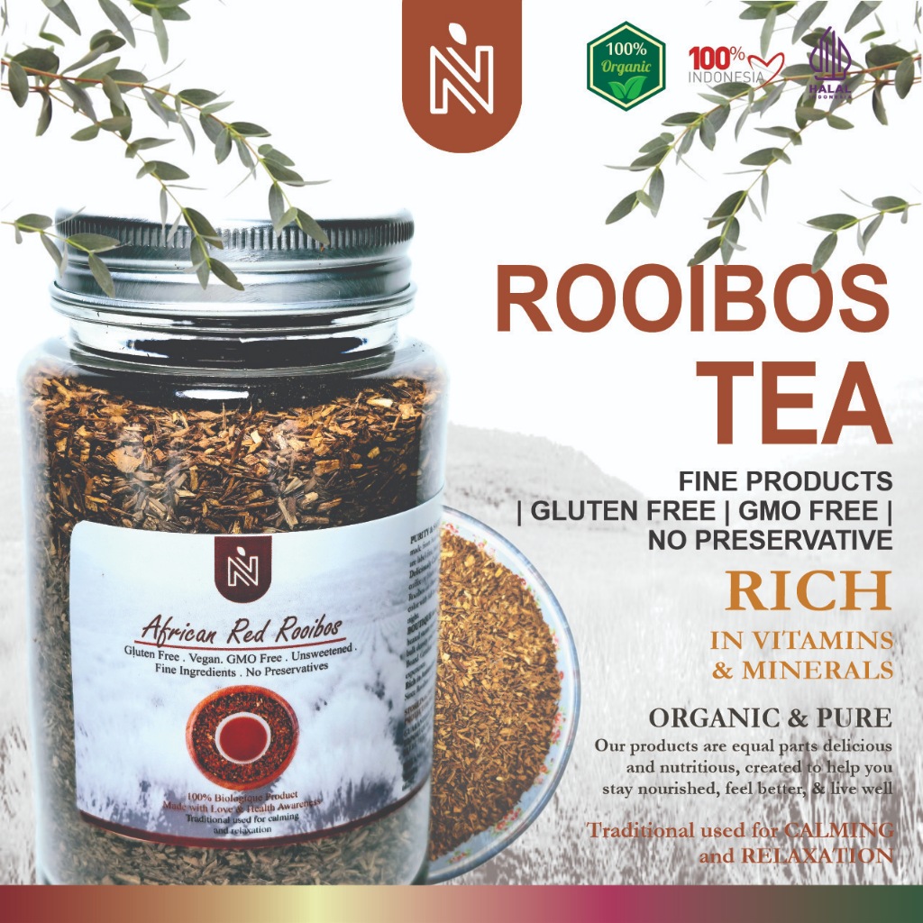 

BENUTRIVA African Rooibos Tea Import / Teh Rooibos / Teh Insomnia 10gr - 100gr