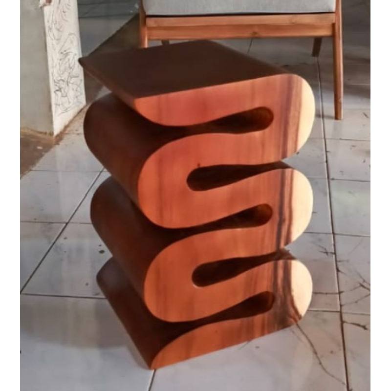 STOOL KAYU UTUH TREMBESI READY STOCK