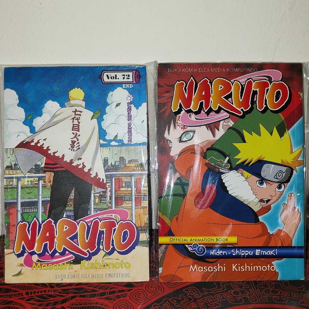 Komik Manga Naruto Volume 72 & Official Animation Book Original