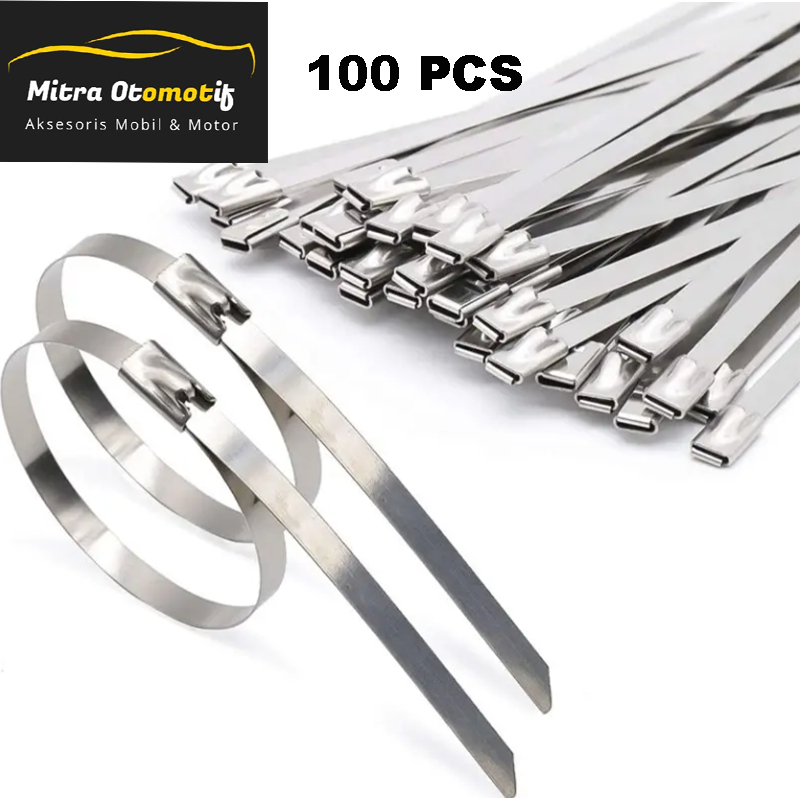 

Kabel Ties | Kabel Tis Stainless SS304 Isi 20pcs - 100pcs Anti Karat Multifungsi
